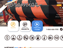 Tablet Screenshot of premierhose.com